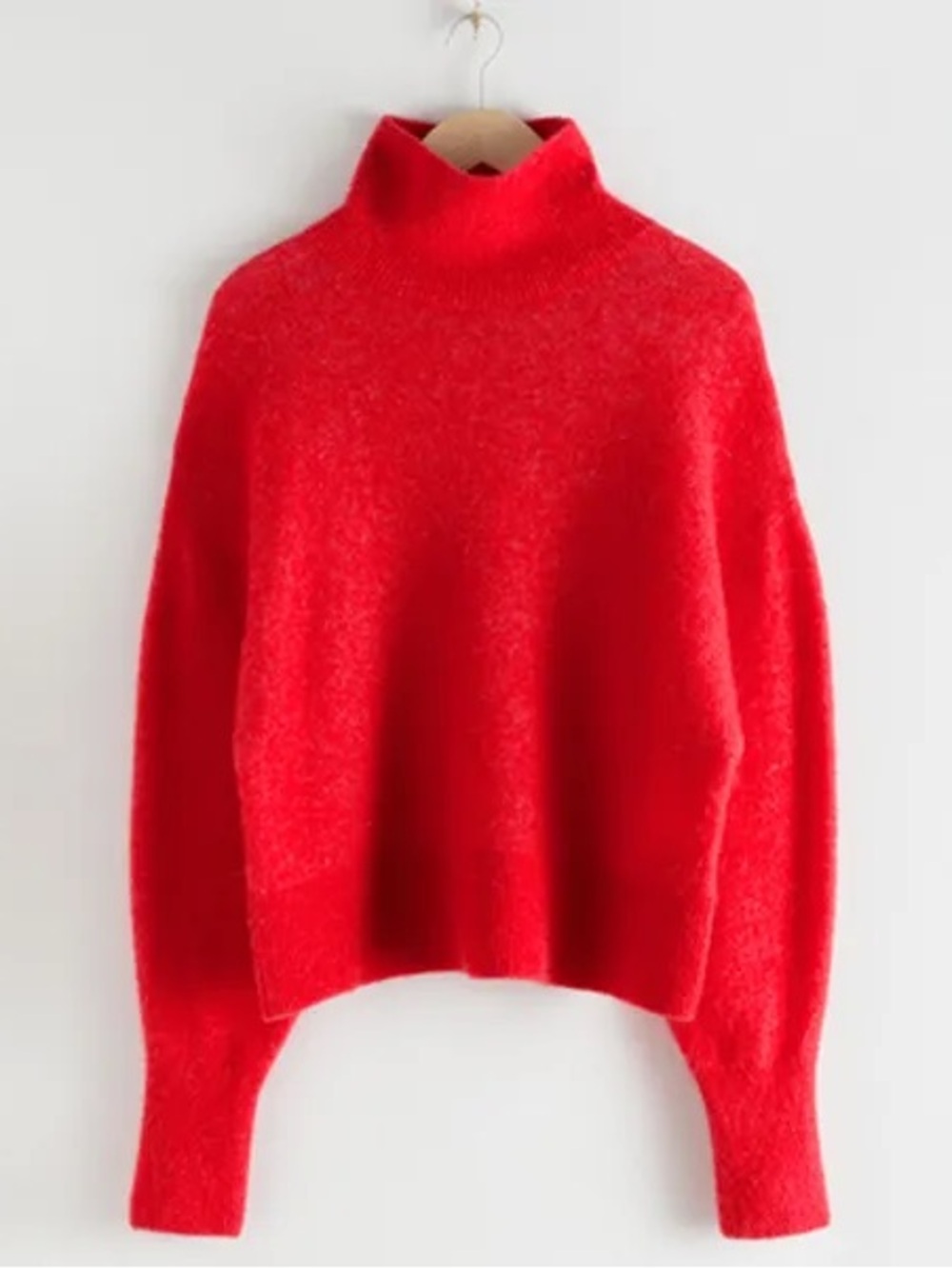 & Other Stories • Red alpaca wool blend knit sweater